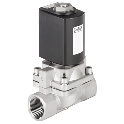 Burkert diaphragm valve with solenoid actuator
